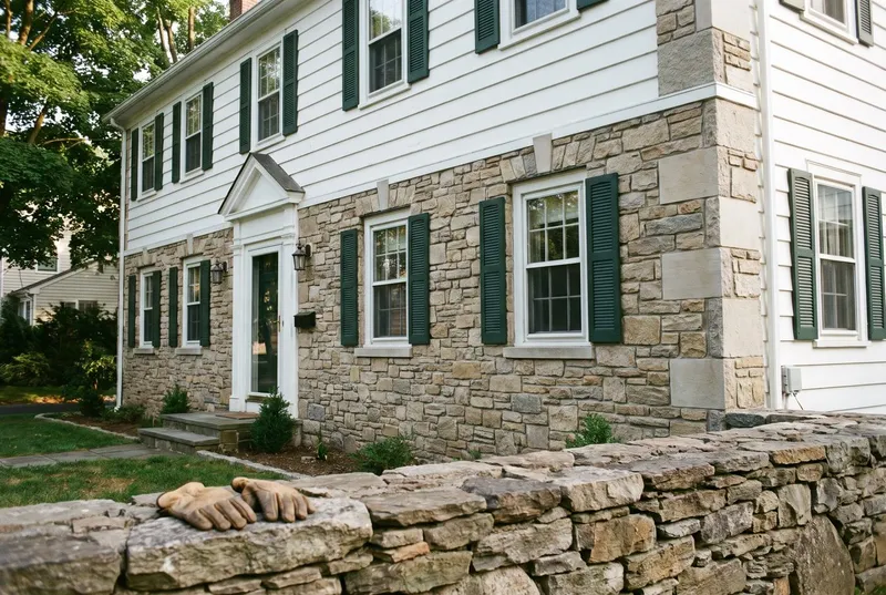 Connecticut tan fieldstone