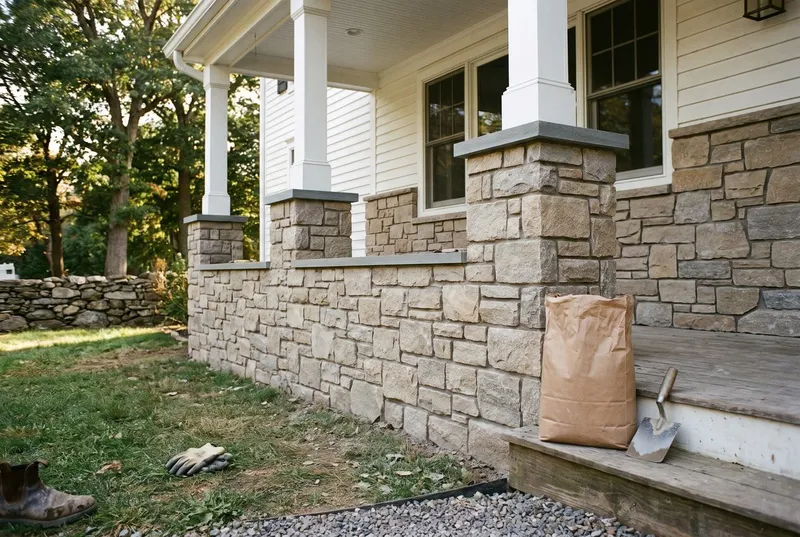 stone porch columns