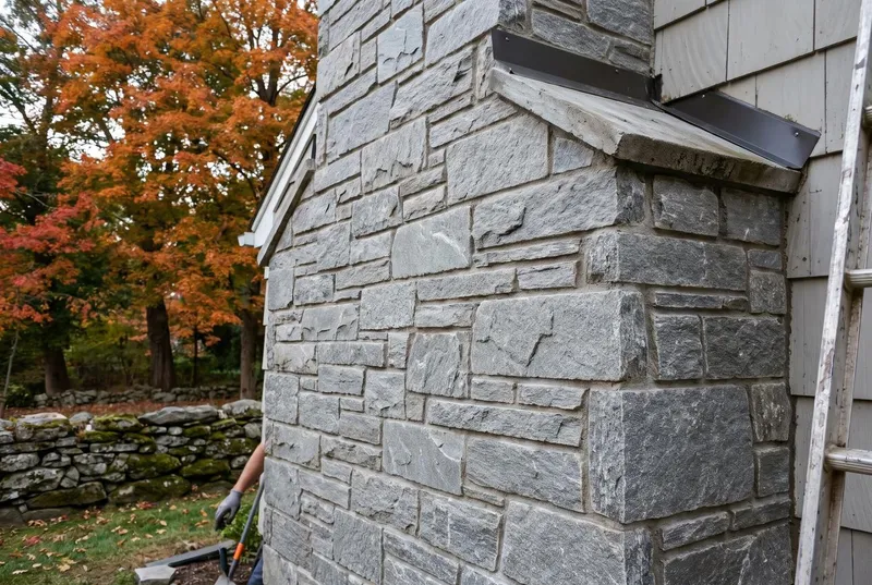 stone chimney chase